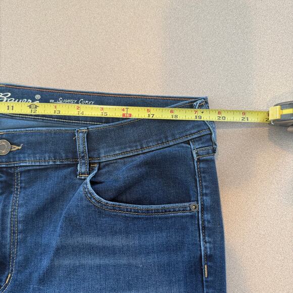 Eddie Bauer Women's Slightly Curvy Boot Cut Med Wash SZ 18 Western Plus Size - Picture 7 of 8